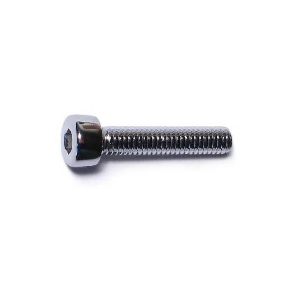 Midwest Fastener M4-0.70 Socket Head Cap Screw, Chrome Plated Steel, 20 mm Length, 10 PK 30004 - main